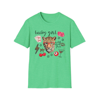 Leopard Lucky Girl T-Shirt
