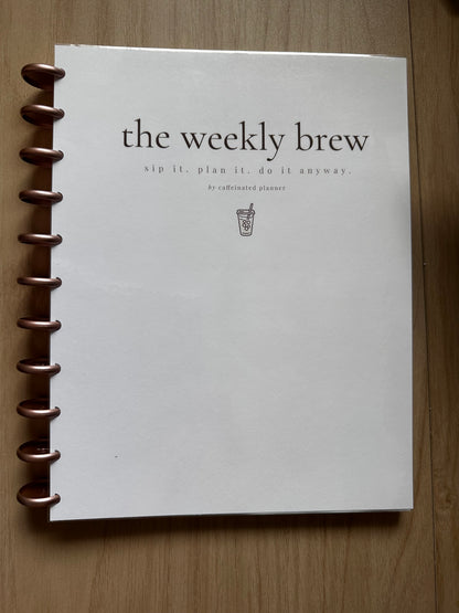 disc bound | the weekly brew planner 2026 (hand assembled)