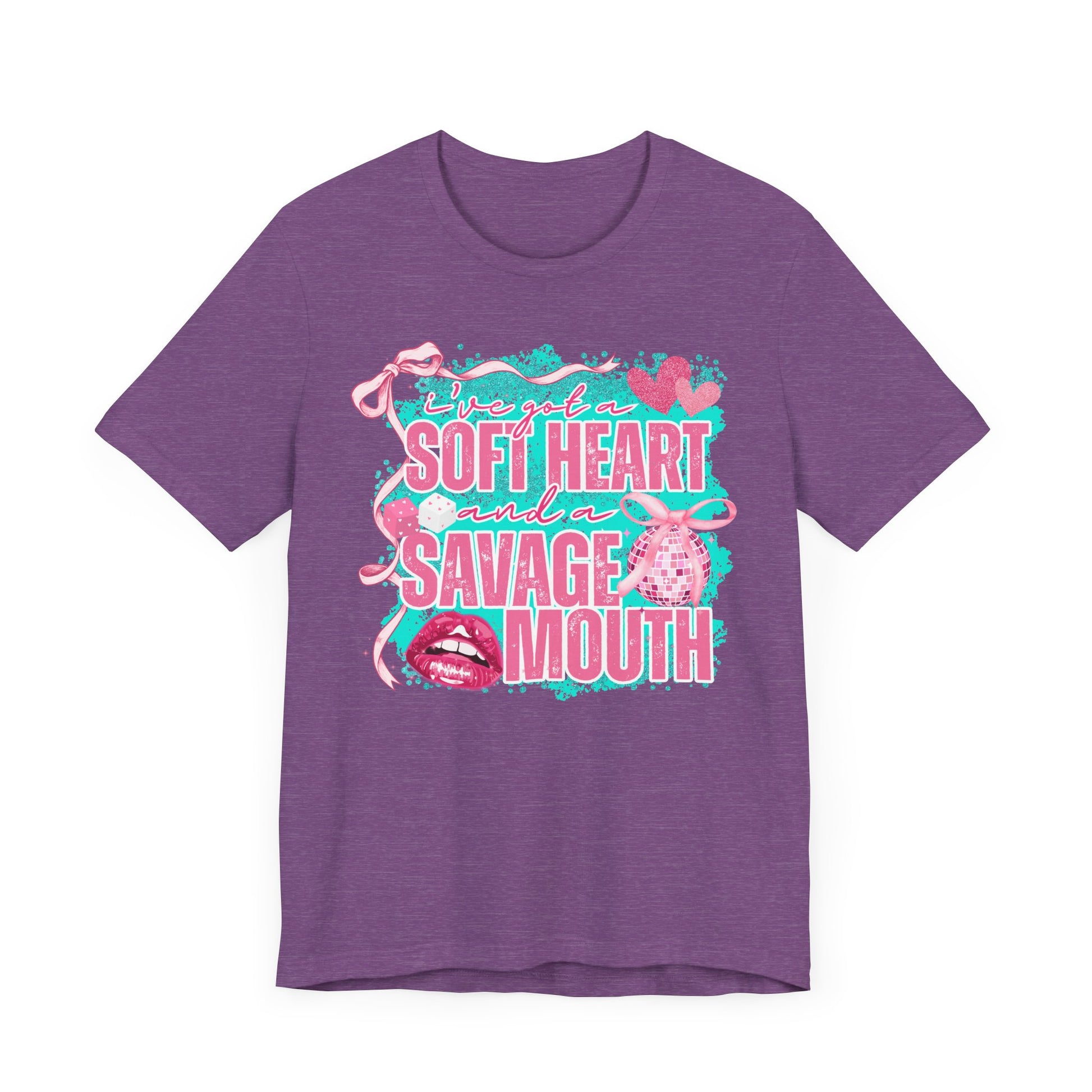 Savage Mouth Graphic Tee - Soft Hearted Apparel, Unisex T-Shirt, Trendy Casual Wear, Fun Gift for Friends, Statement Top