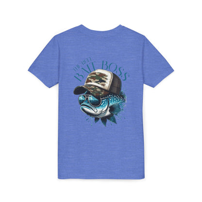 Kids Fishing Tee - CaffeinatedPlanner Family Exclusive Design: 'Bait Boss'