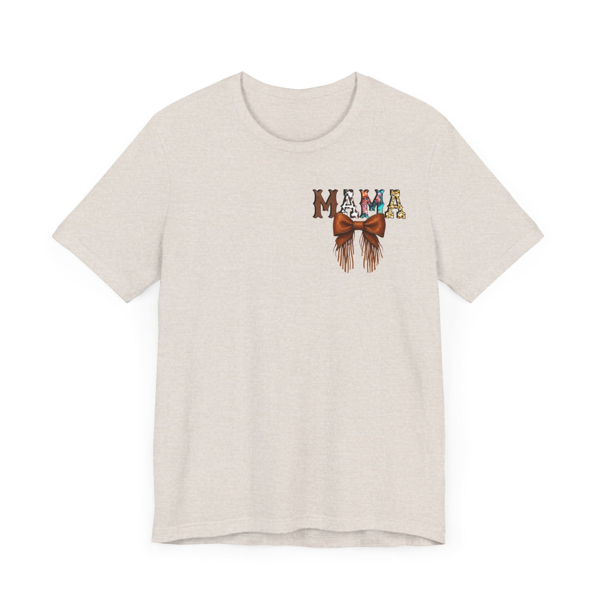Western Mama Unisex Tee with Turquoise and Sunflower Design