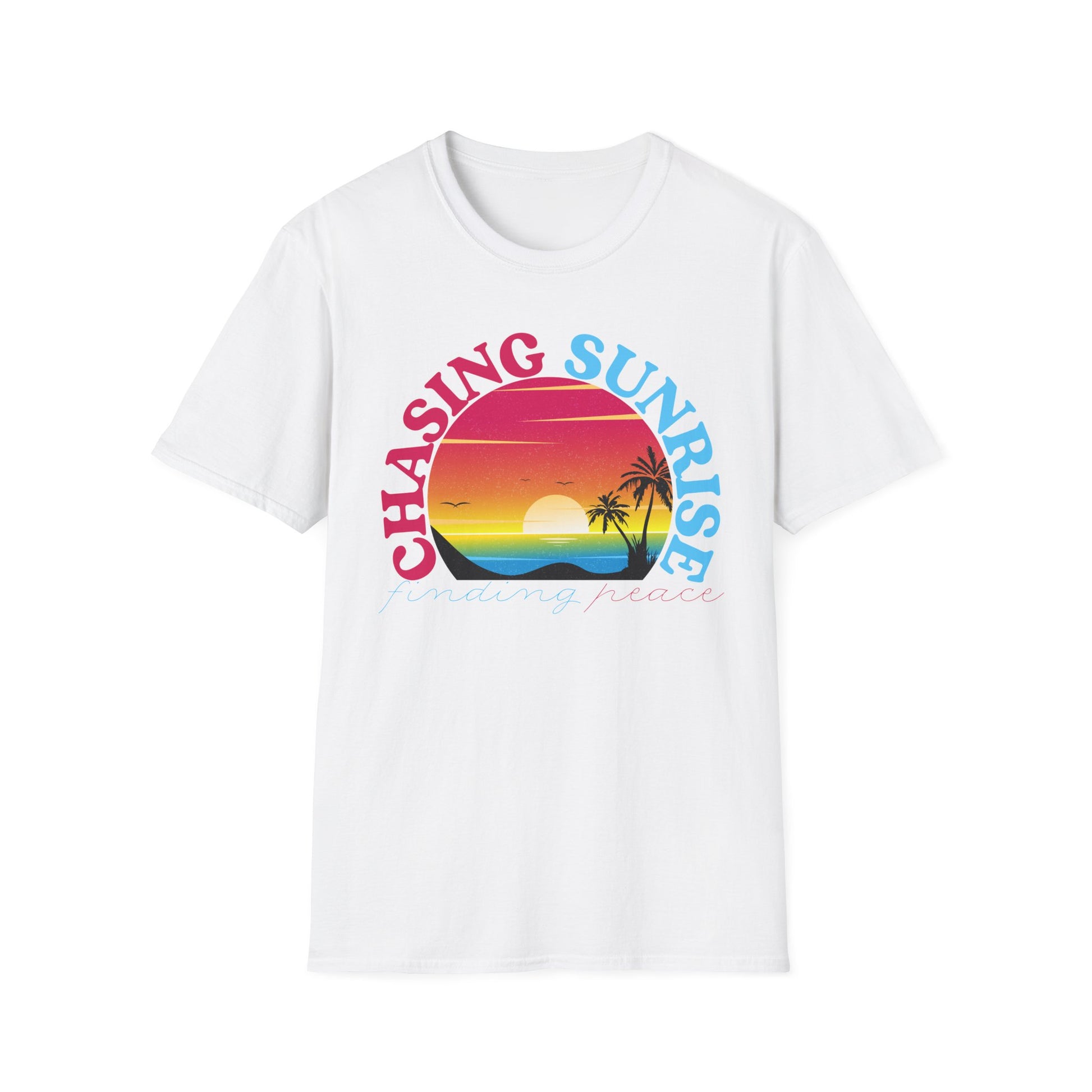 Chasing Sunrise, Finding Peace Unisex T-Shirt