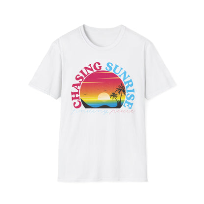 Chasing Sunrise, Finding Peace Unisex T-Shirt