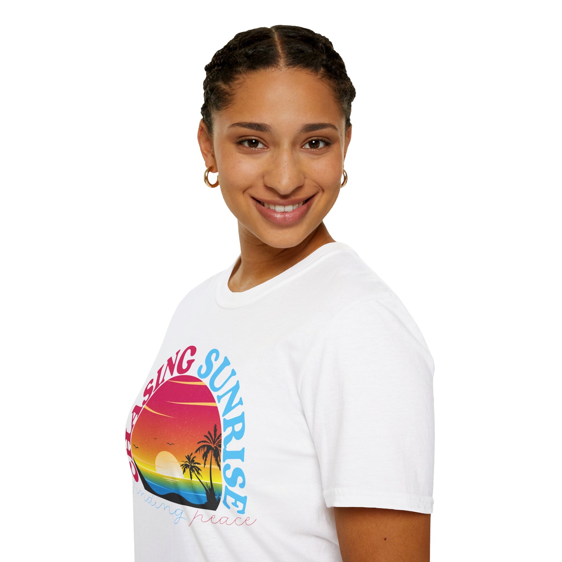 Chasing Sunrise, Finding Peace Unisex T-Shirt
