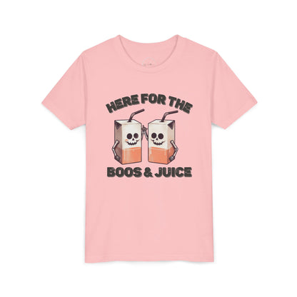 Kids Halloween T-Shirt - Here for the Boos  & Juice *Unisex tshirt*