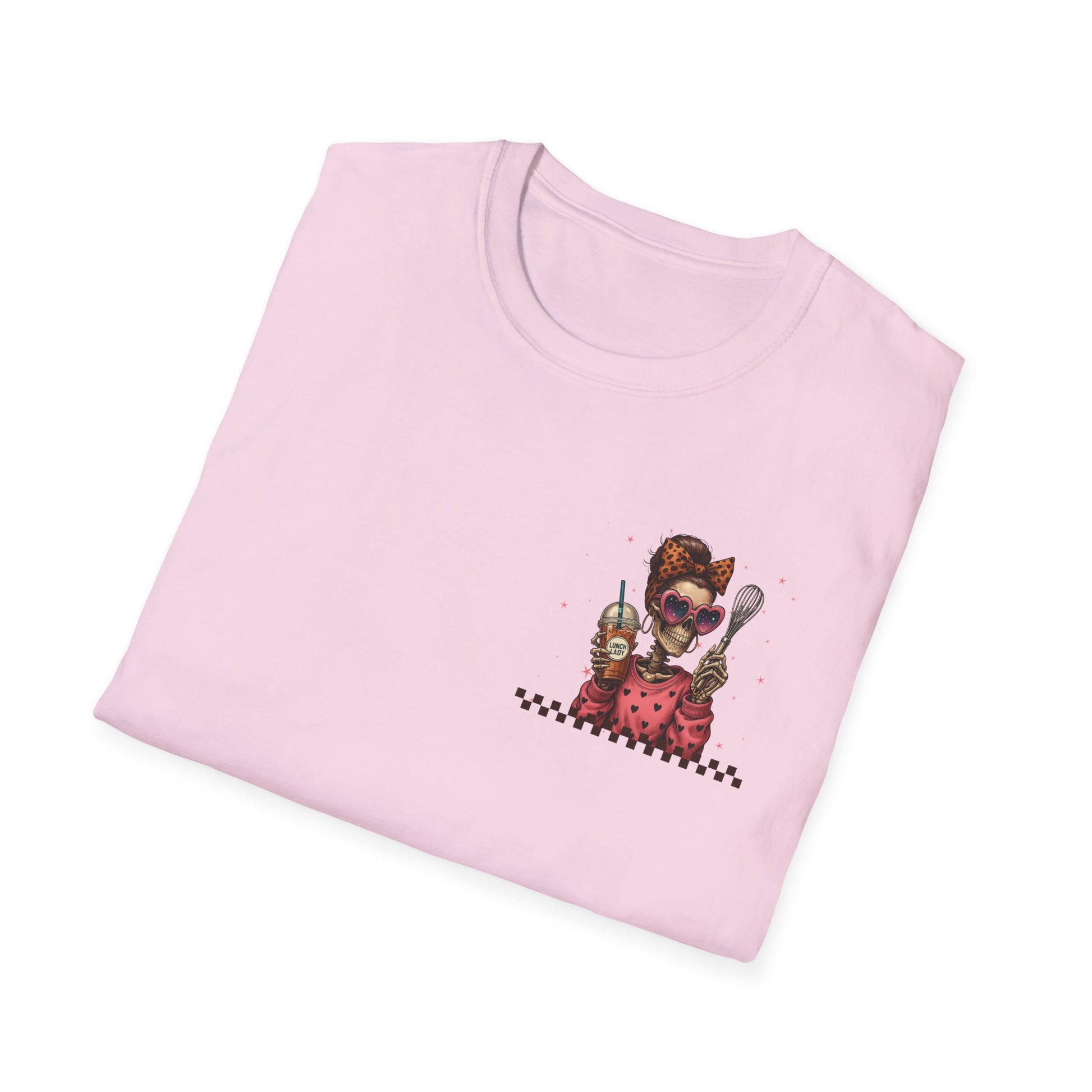 Lunch Lady Unisex T-Shirt - Running on Iced Coffee & School Lunch Schedules