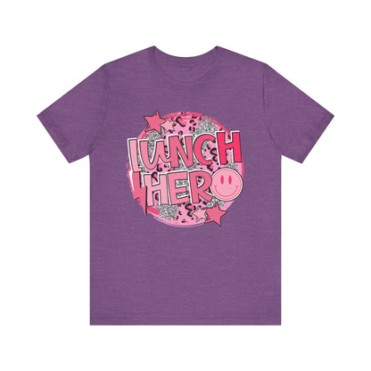 Lunch Hero Unisex Tee - Cafeteria Staff Shirt * Front Design Only