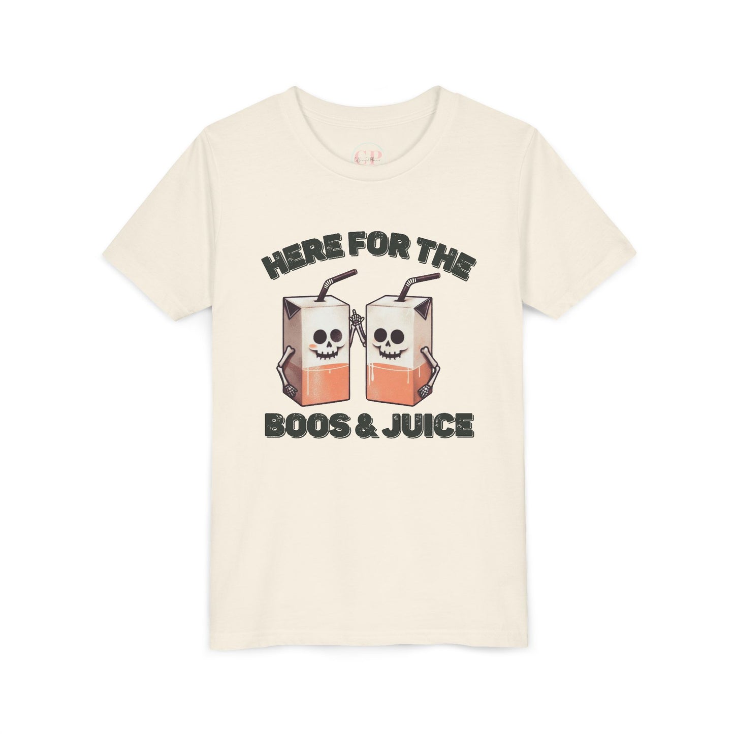 Kids Halloween T-Shirt - Here for the Boos  & Juice *Unisex tshirt*