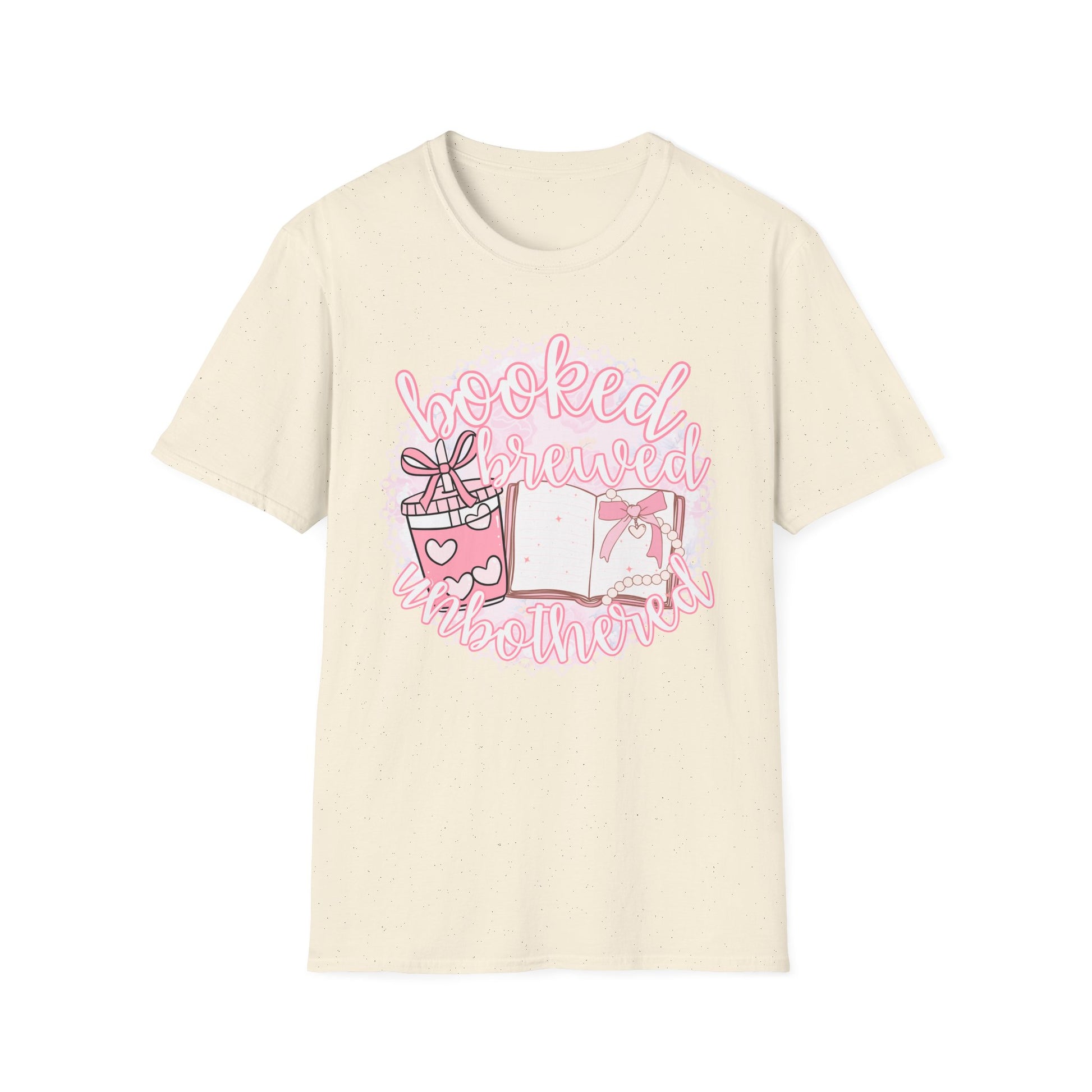 Booked Brewed Unisex T-Shirt for Book Lovers