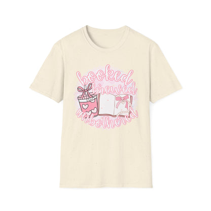Booked Brewed Unisex T-Shirt for Book Lovers