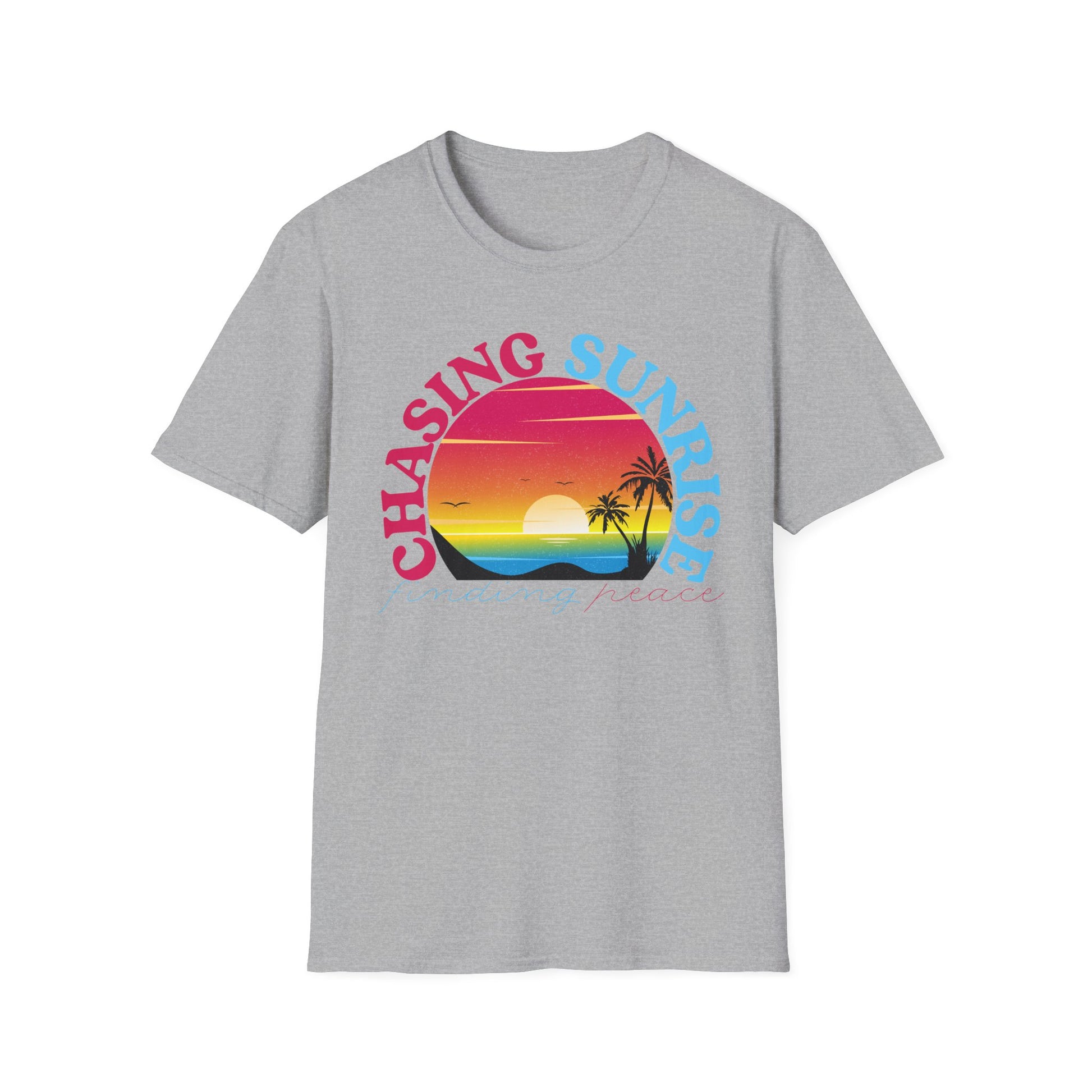 Chasing Sunrise, Finding Peace Unisex T-Shirt