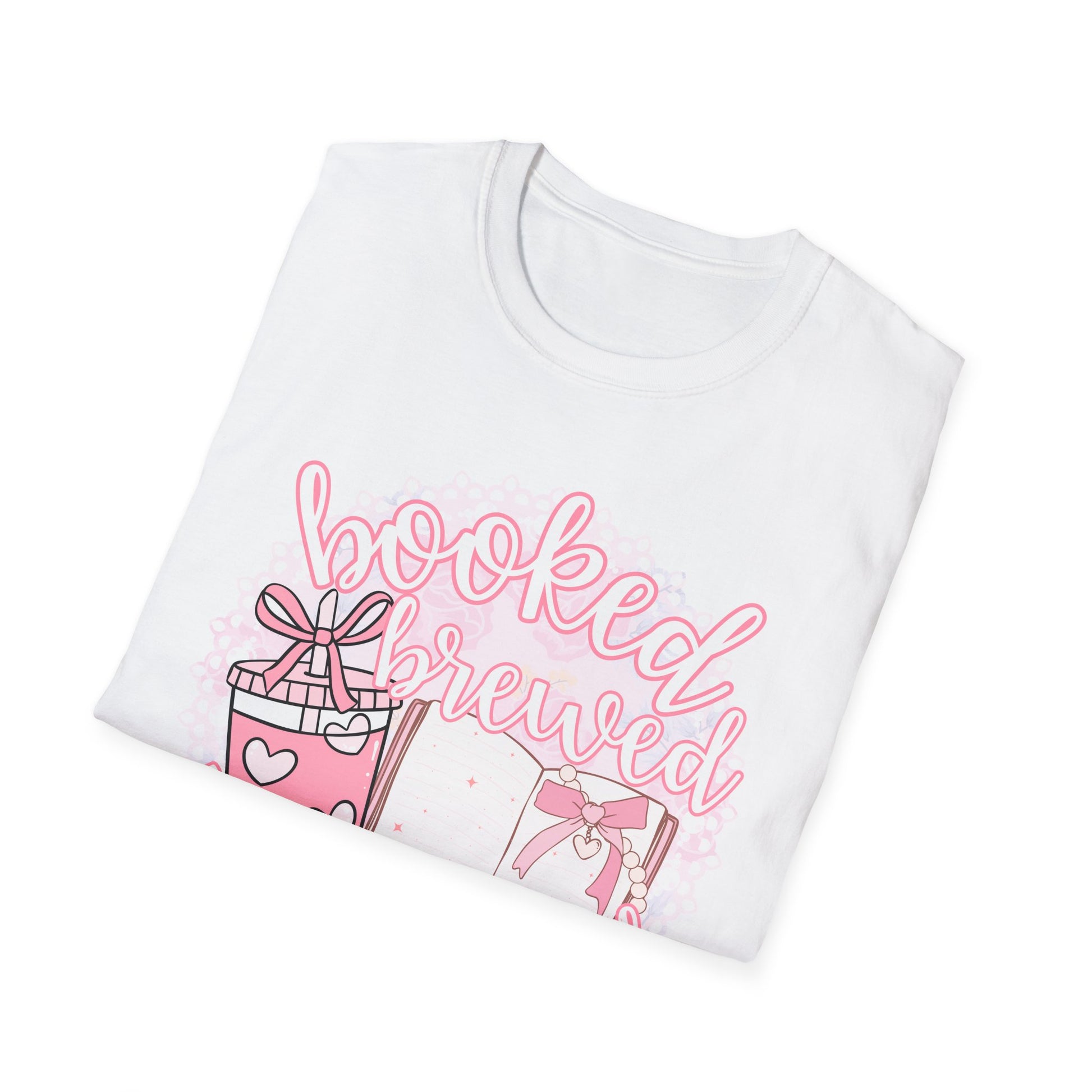 Booked Brewed Unisex T-Shirt for Book Lovers