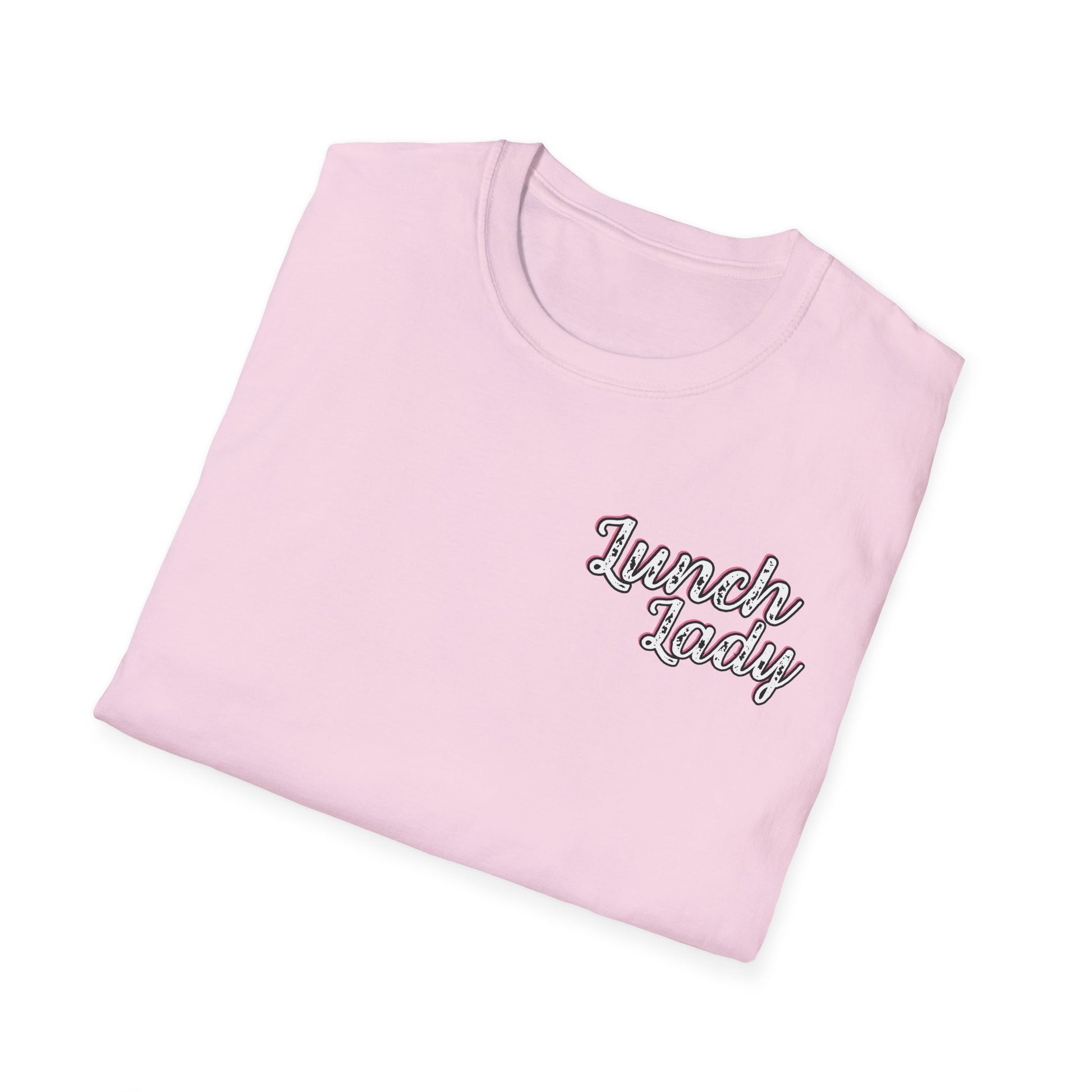 Lunch Lady Checkered Spades T-Shirt * Front and Back Design
