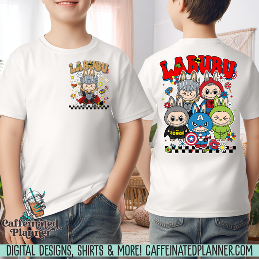 Thor & Superhero Labubu * Front/Back Design