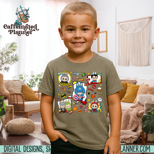 Superhero Labubu * Kids TShirt