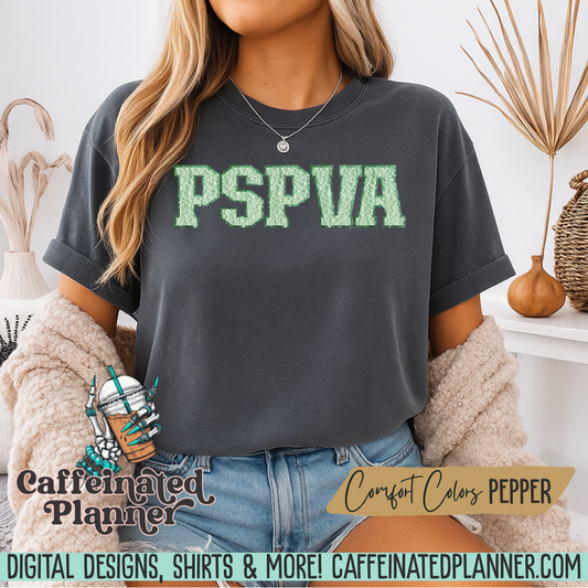 PSPVA Faux Chenille Varsity Lettering