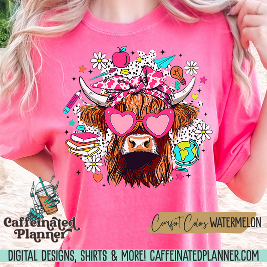 Highland Cow & Teacher Things