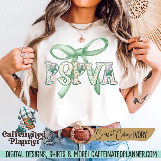 PSPVA | Bow & Floral Lettering