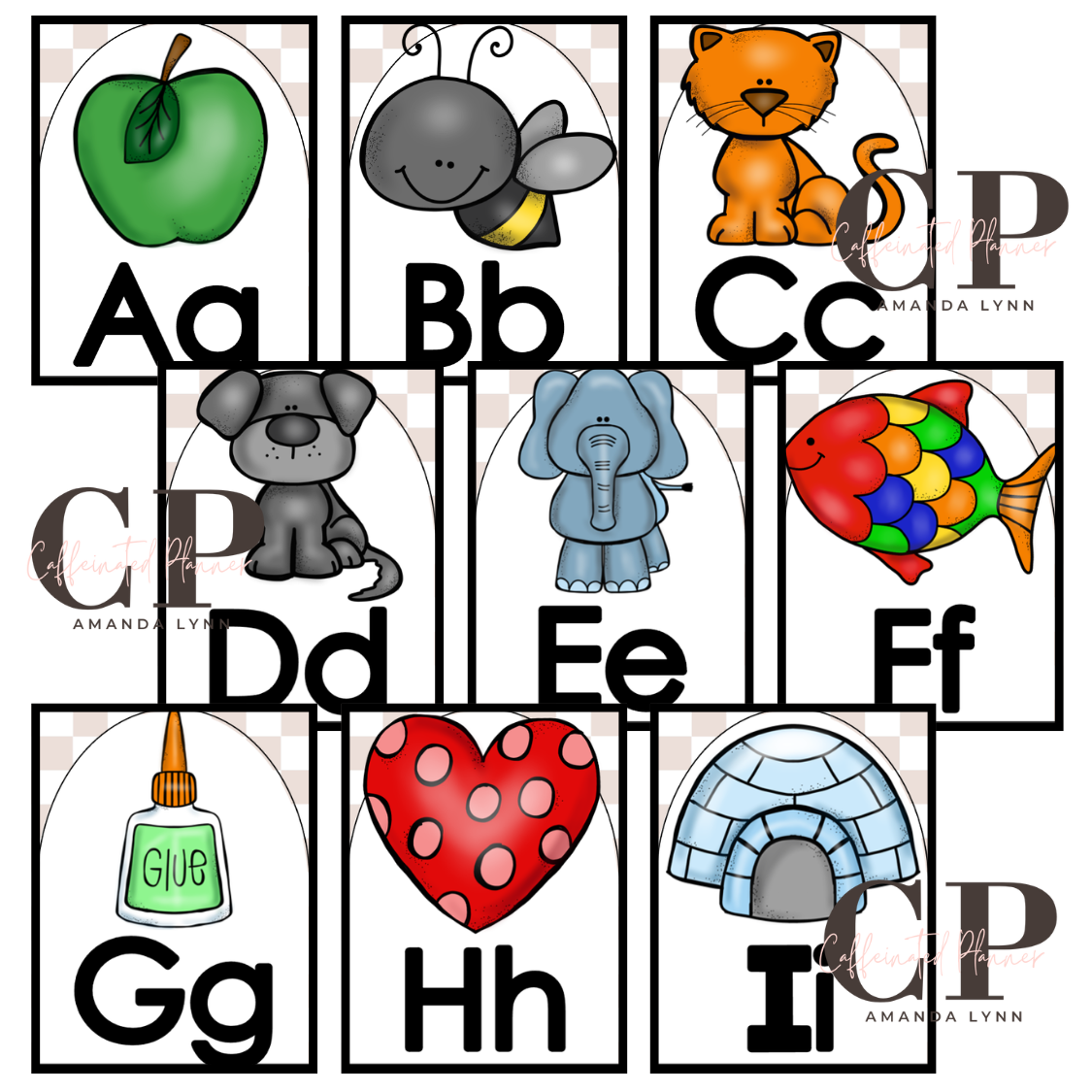 Primary Alphabet: Neutral Checkered