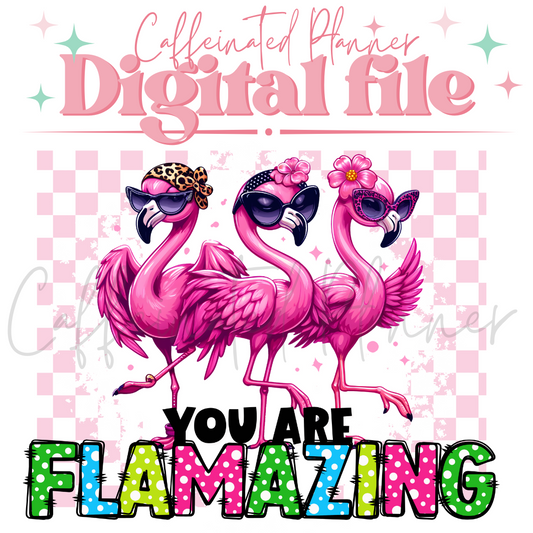 You are FLAMAZING // Flamingo PNG