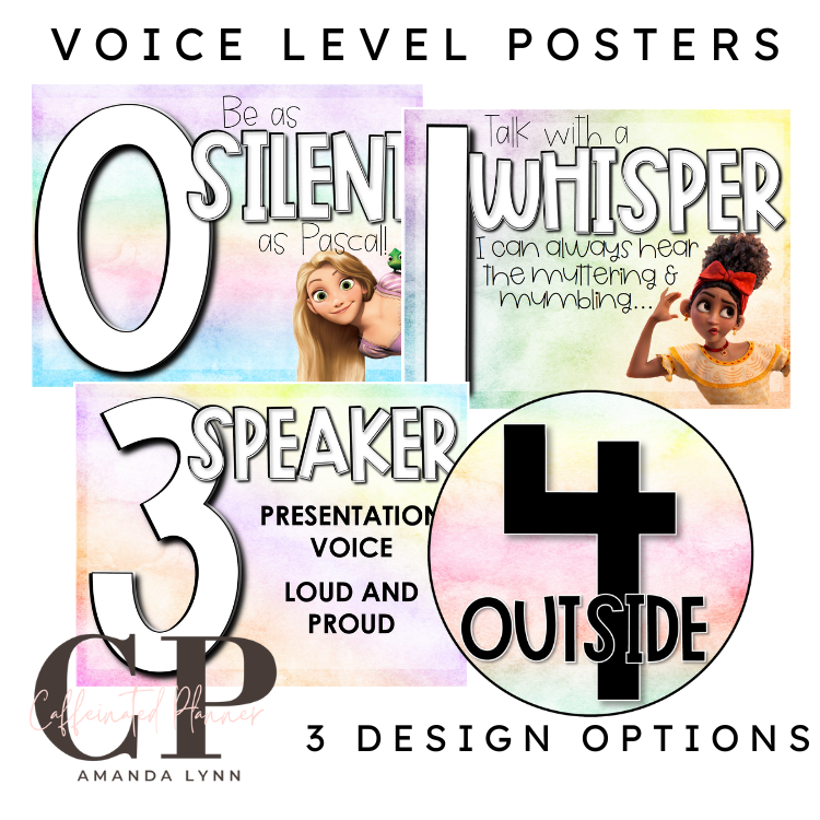 Magical Decor: Voice Level Posters