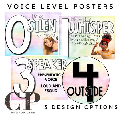 Magical Decor: Voice Level Posters