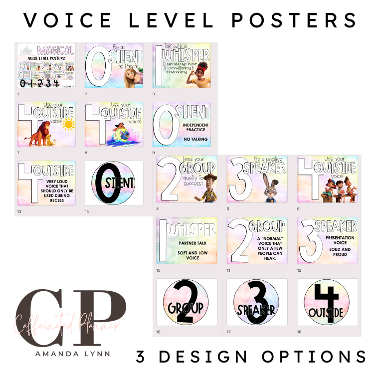 Magical Decor: Voice Level Posters