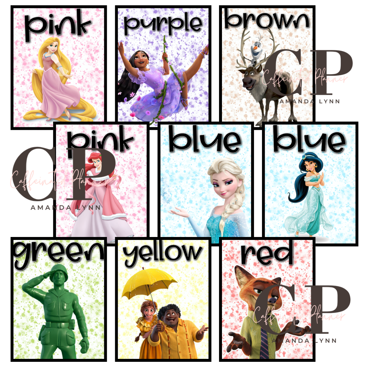 Magical Decor: Color Identification Posters