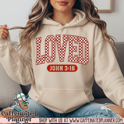 LOVED John 3:16 Hoodie - YOUTH