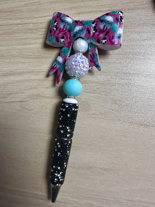 turquoise + disco ball w/ lightening | bling pen