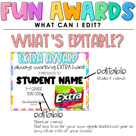 Fun End of Year Awards