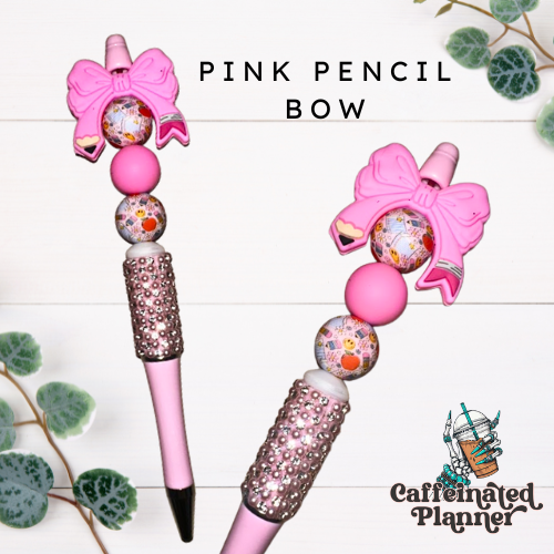 Pink Pencil Bow * School Girl