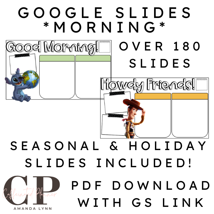 Magical Decor: Google Slides // Morning Slides Only