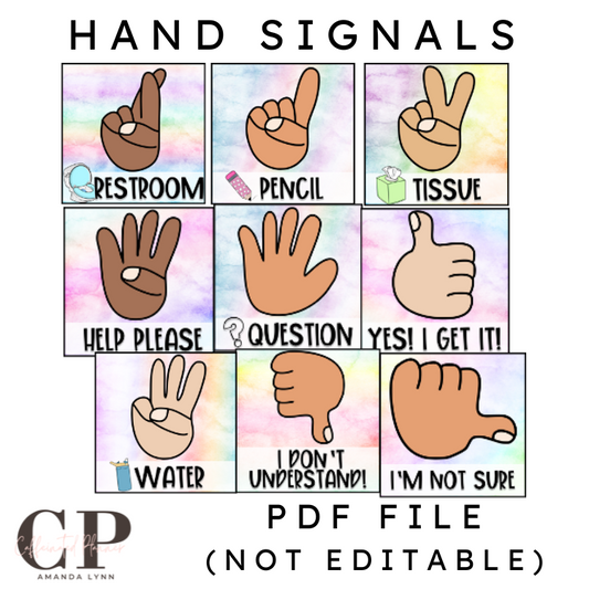 Magical Decor: Hand Signal Posters