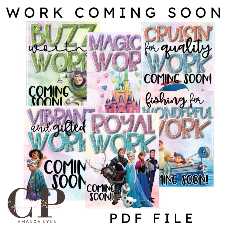 Magical Decor: Work Coming Soon Posters