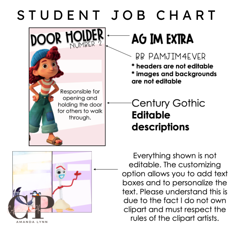Magical Decor: Classroom/Student Job Chart