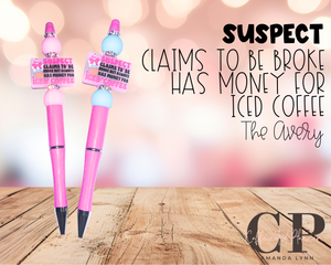 Suspect Claims to Be Broke; Has $$ for Iced Coffee  // The Avery