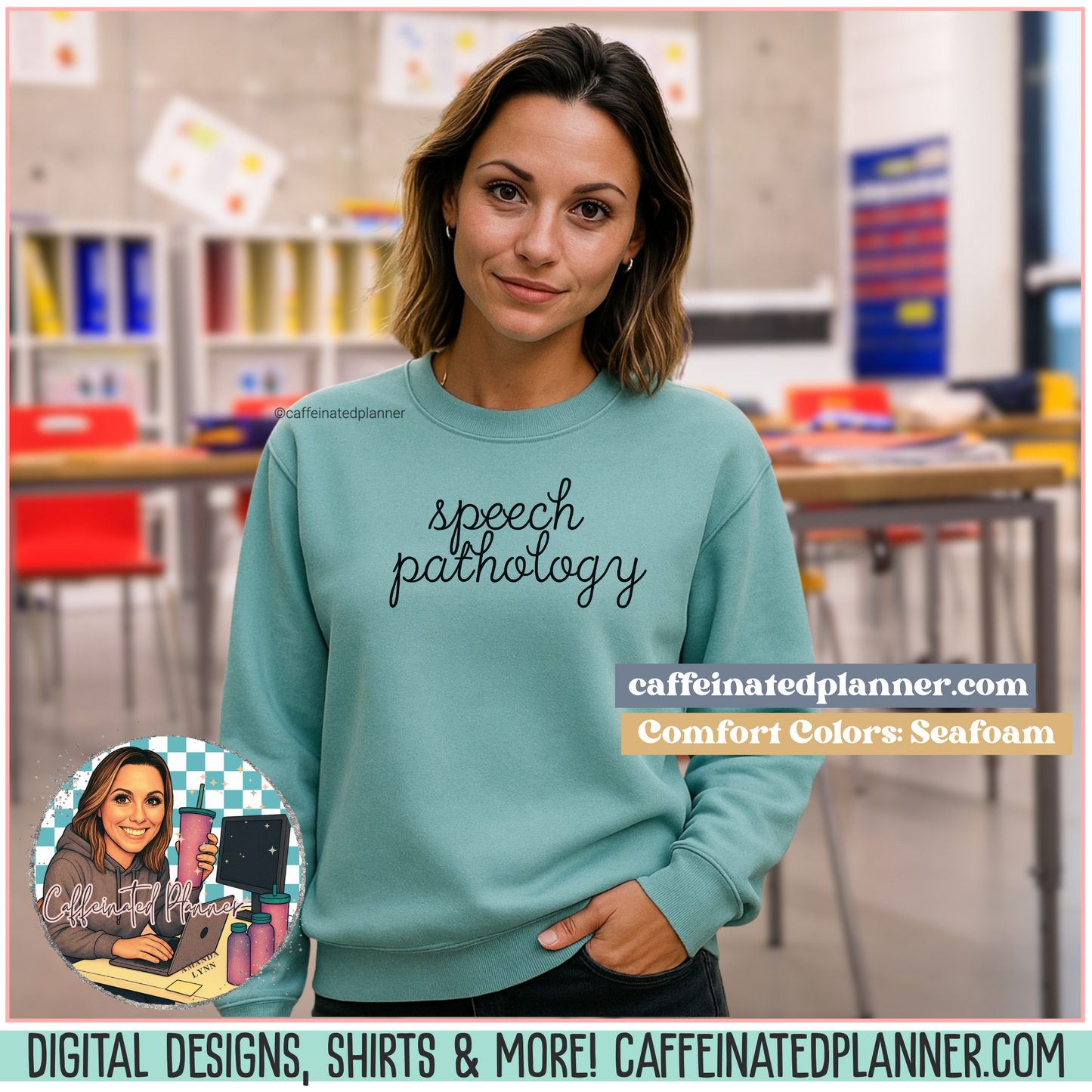 Comfort Colors Speech Pathology Crewneck | SLP Sweatshirt