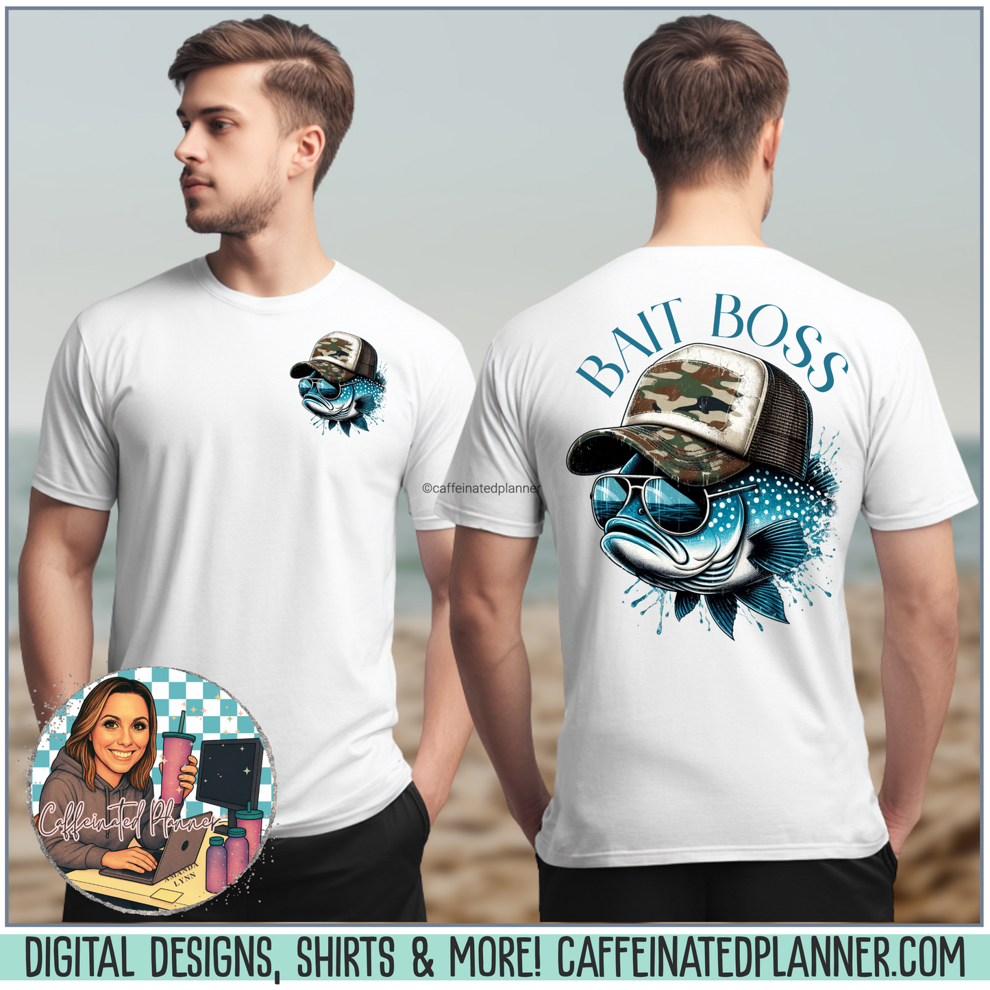 Fishing Enthusiast T-Shirt, Bait Boss Graphic Tee, Outdoor Apparel, Fishing Gift, Summer Outfit, Angler's Favorite