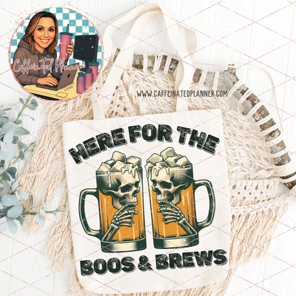 Here for the boos & brews (beer mugs) // Digital Download Only
