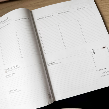 hourly planner | Amazon | the weekly brew