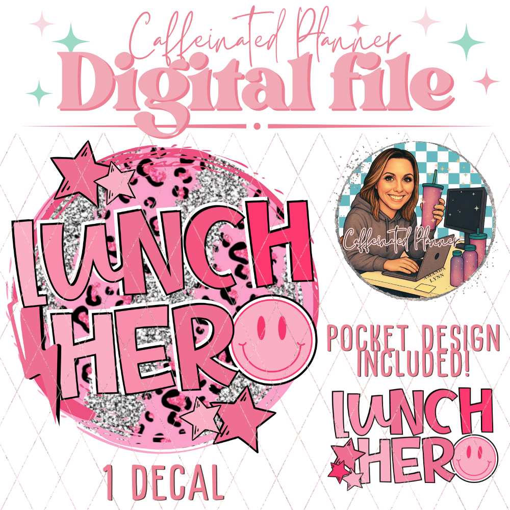 Lunch Hero, Lunch Lady, Cafeteria Staff // Digital Download Only