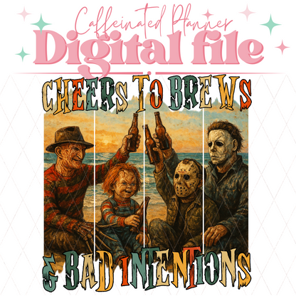 Beach Horror * Cheers to Brews & Bad Decisions // Digital Download Only