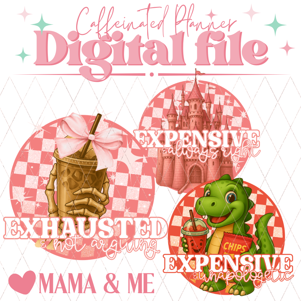 Mama and Me – Funny Mom, Daughter & Son Set // Digital Download Only