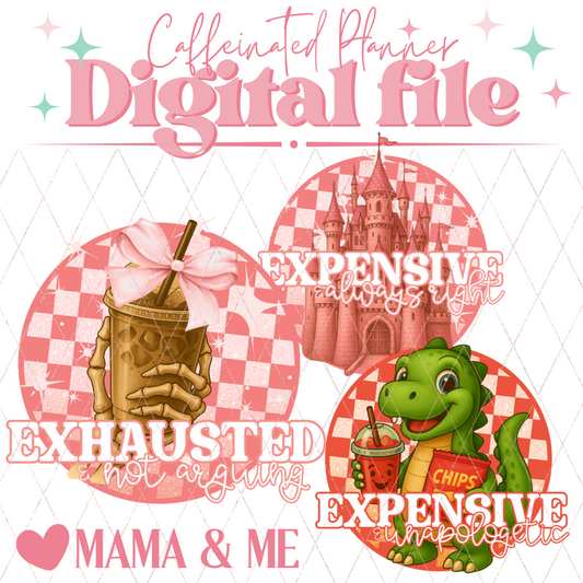 Mama and Me – Funny Mom, Daughter & Son Set // Digital Download Only