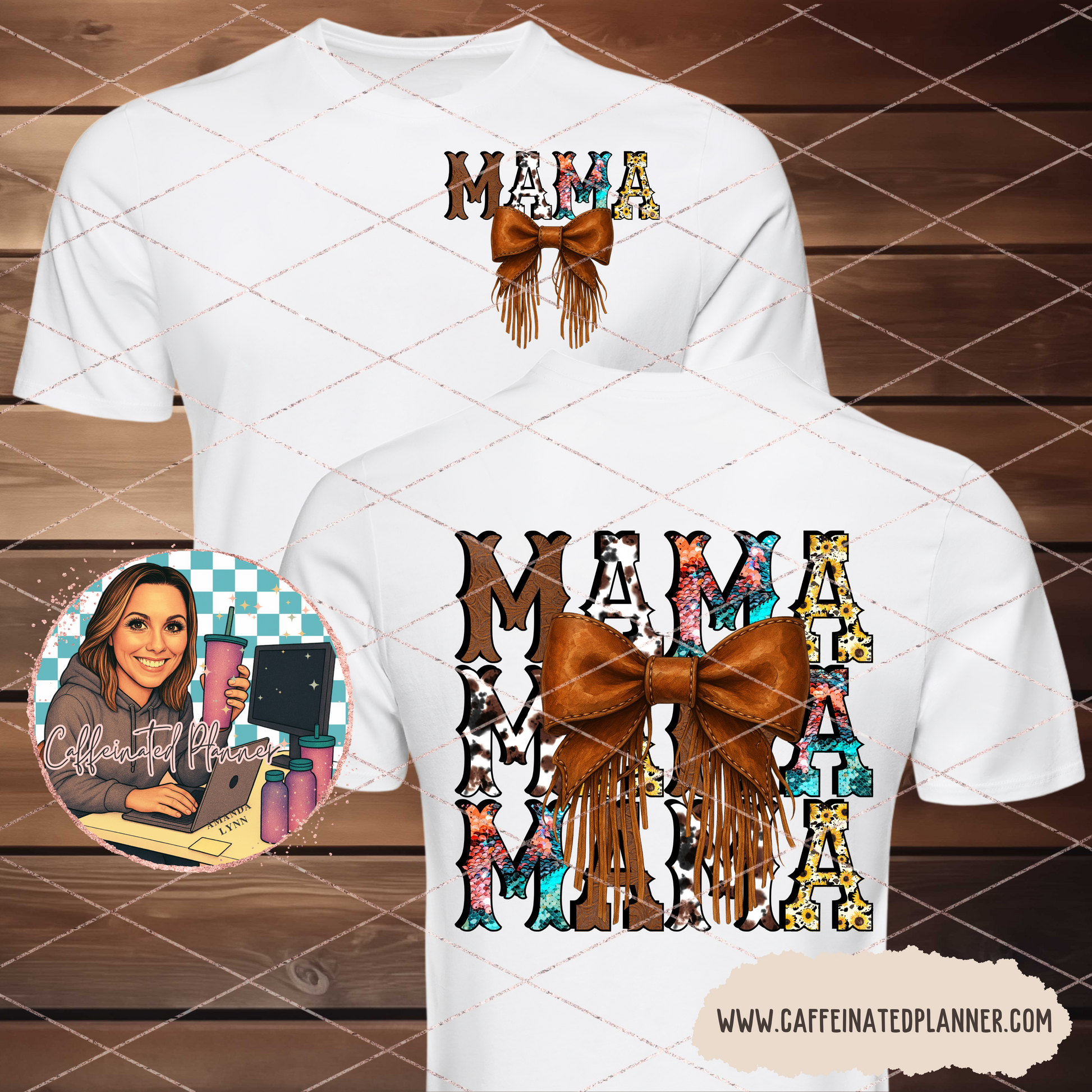 Mama & Mini Western Fringe Bow // Digital Download Only