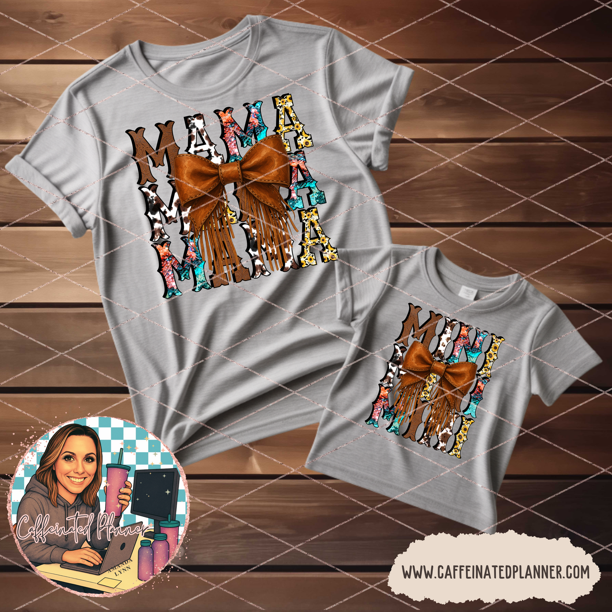 Mama & Mini Western Fringe Bow // Digital Download Only