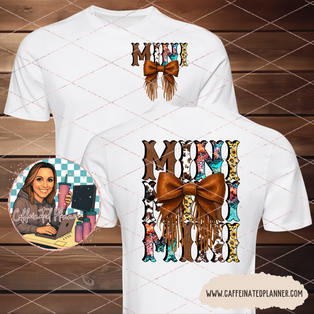 Mama & Mini Western Fringe Bow // Digital Download Only