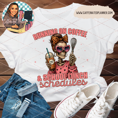 Lunch Lady Running on Coffee // Digital Download Only