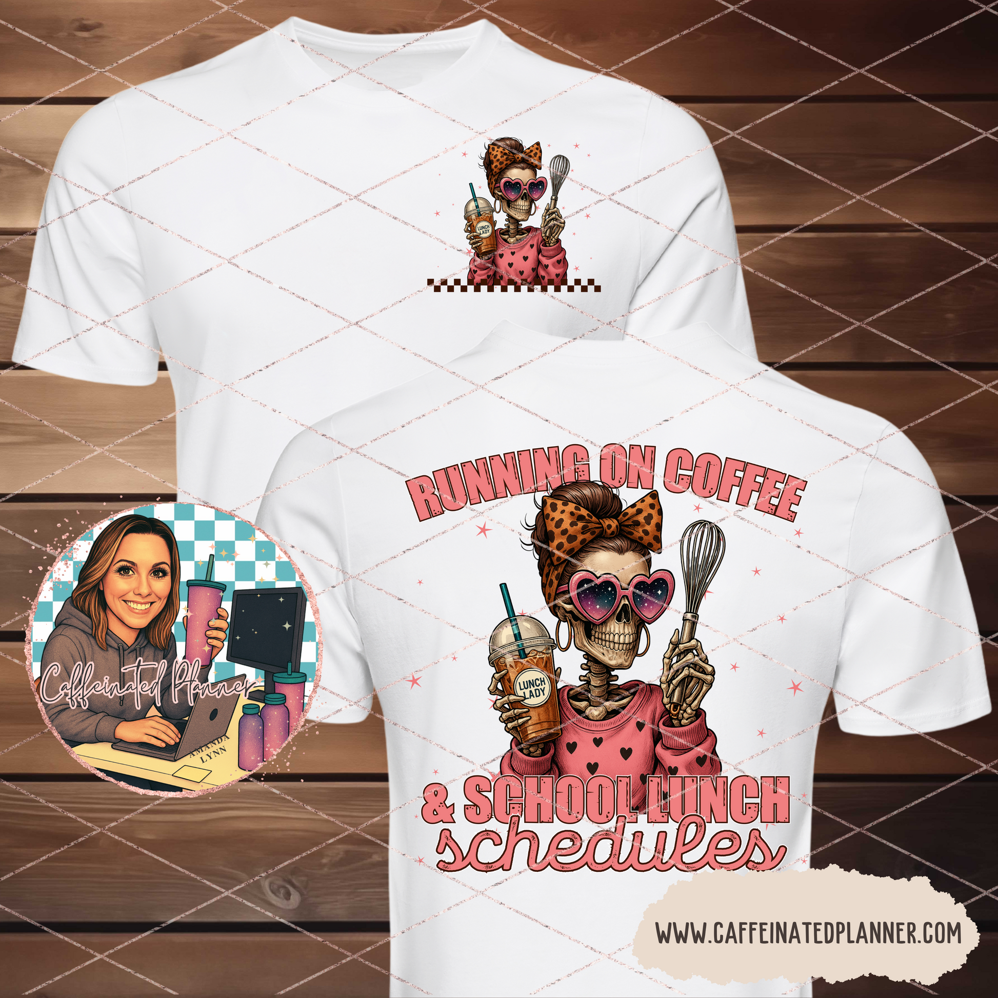 Lunch Lady Running on Coffee // Digital Download Only